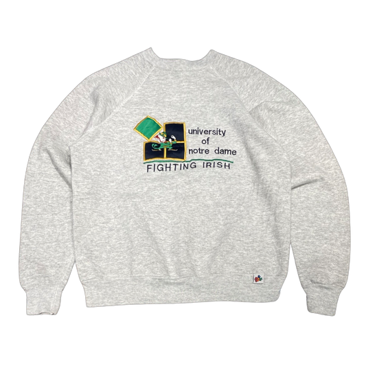 ‘90s Notre Dame Embroidered Crewneck