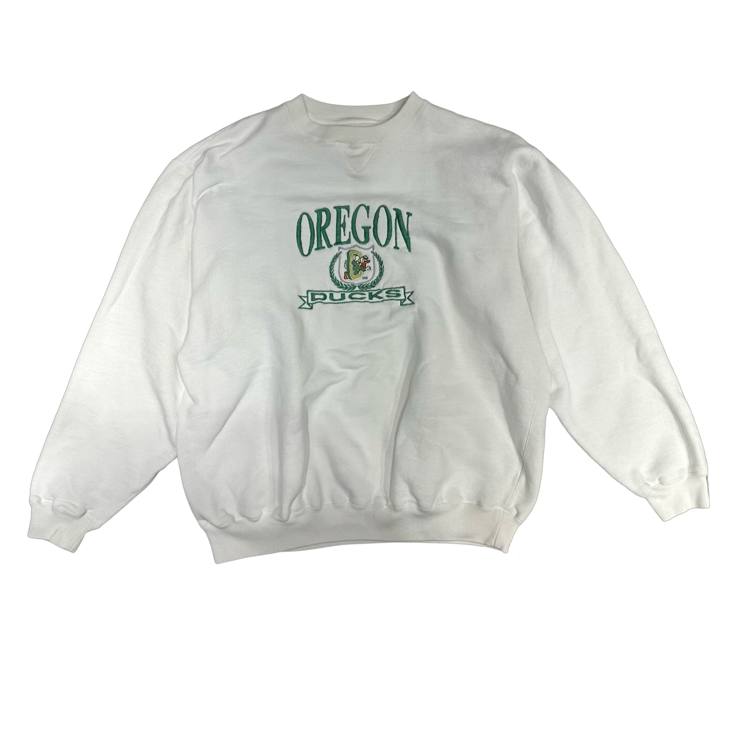 '90s Oregon Ducks Embroidered Crewneck