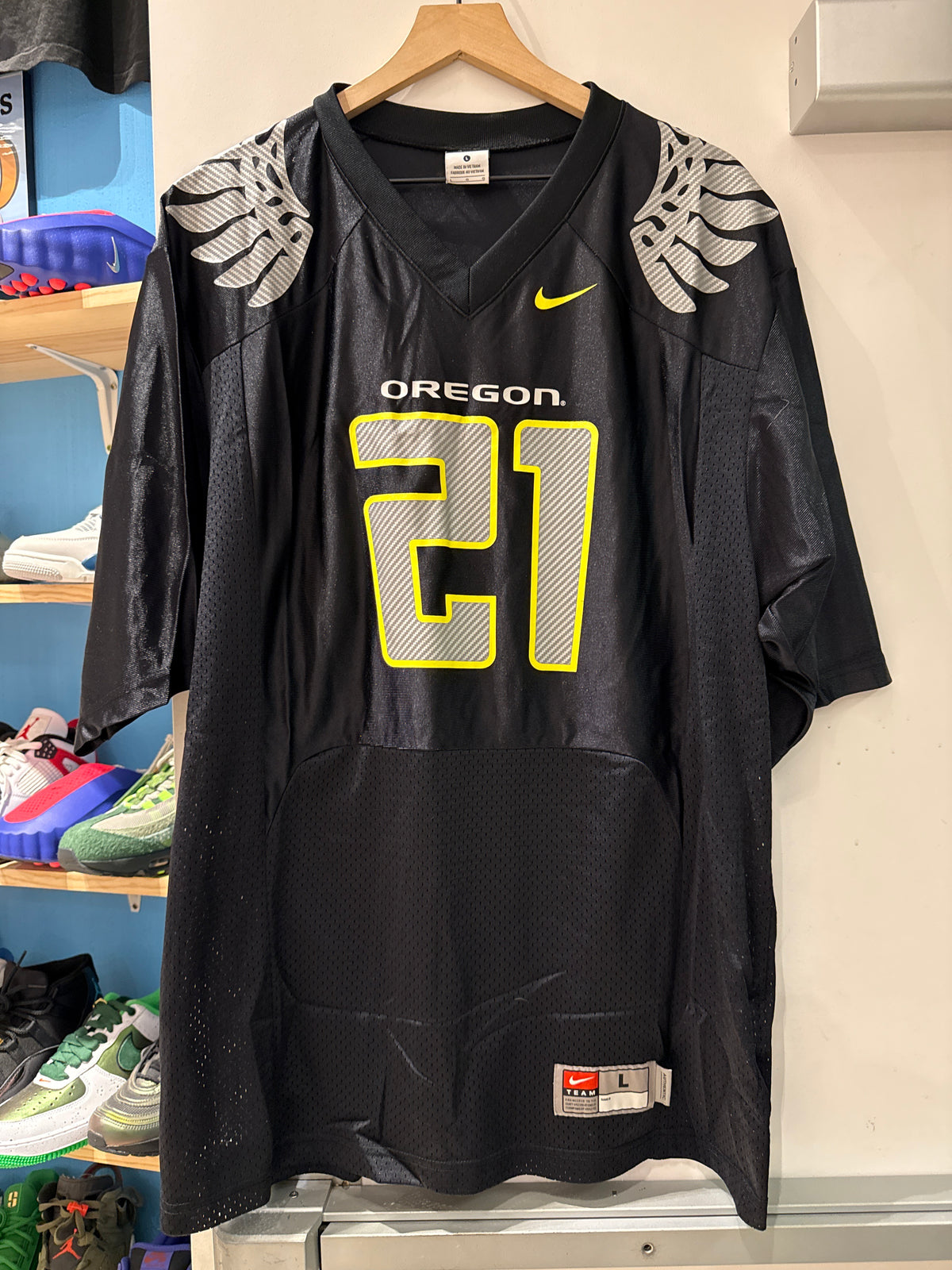 Nike Oregon Ducks Jersey #21 (L)