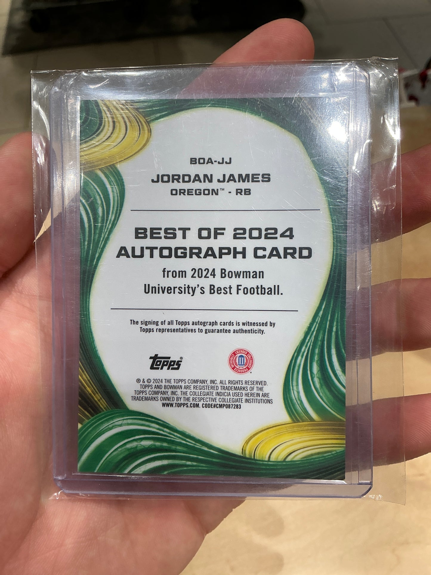 Jordan James Auto 89/100
