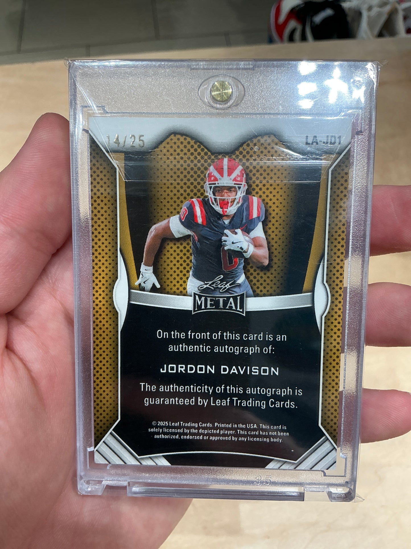 Jordon Davison Auto 14/25