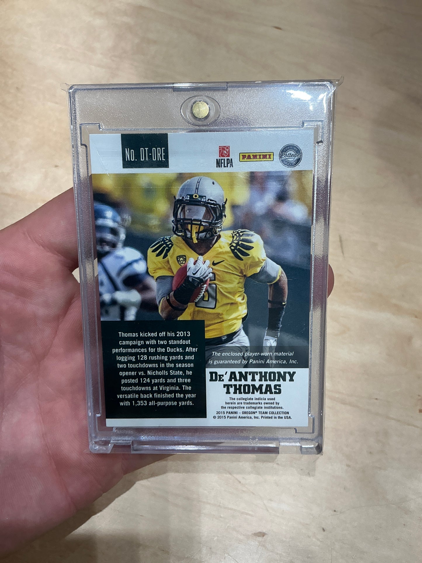 De’Anthony Thomas Jersey Patch