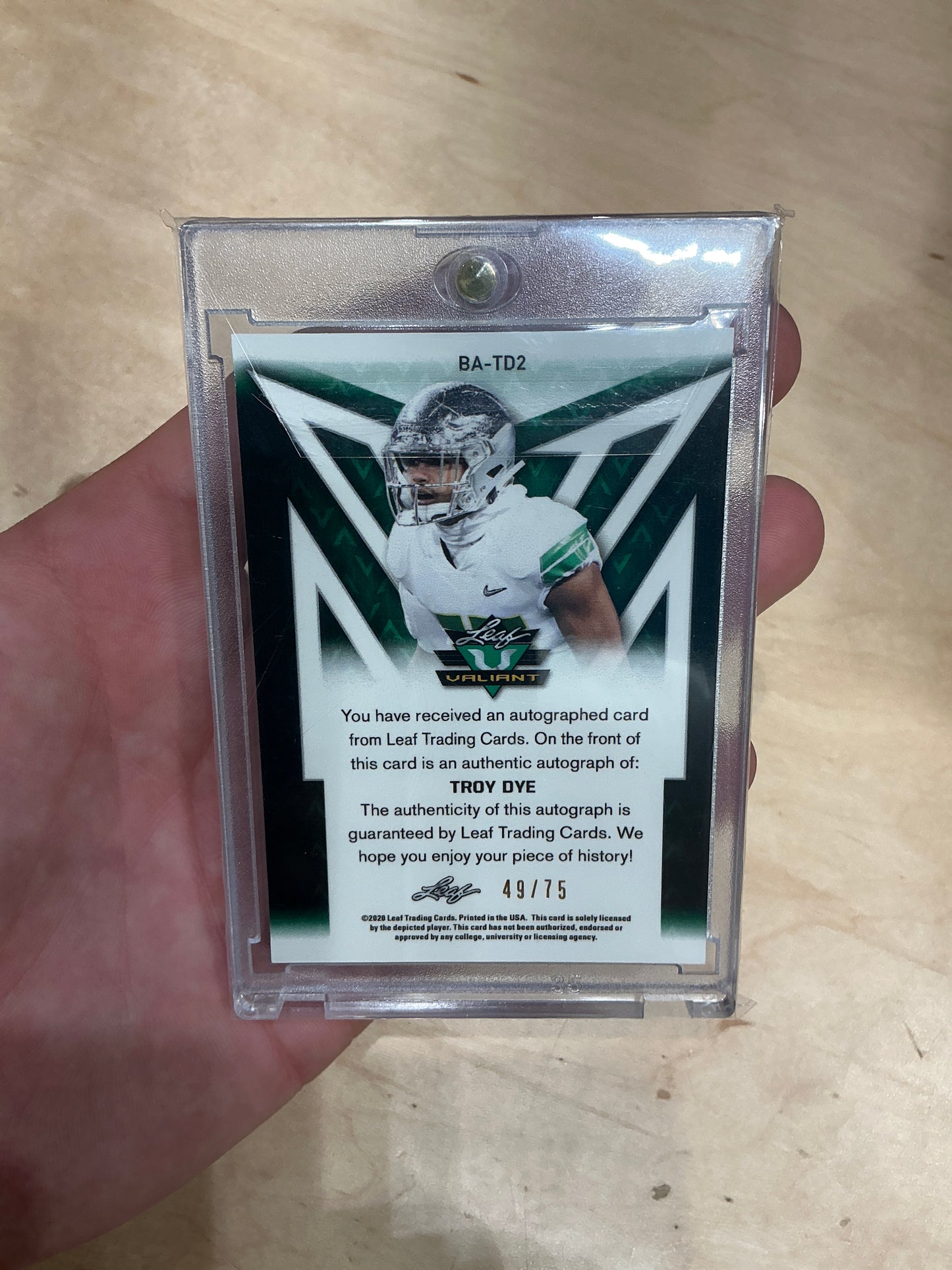 Troy Dye Auto 49/75