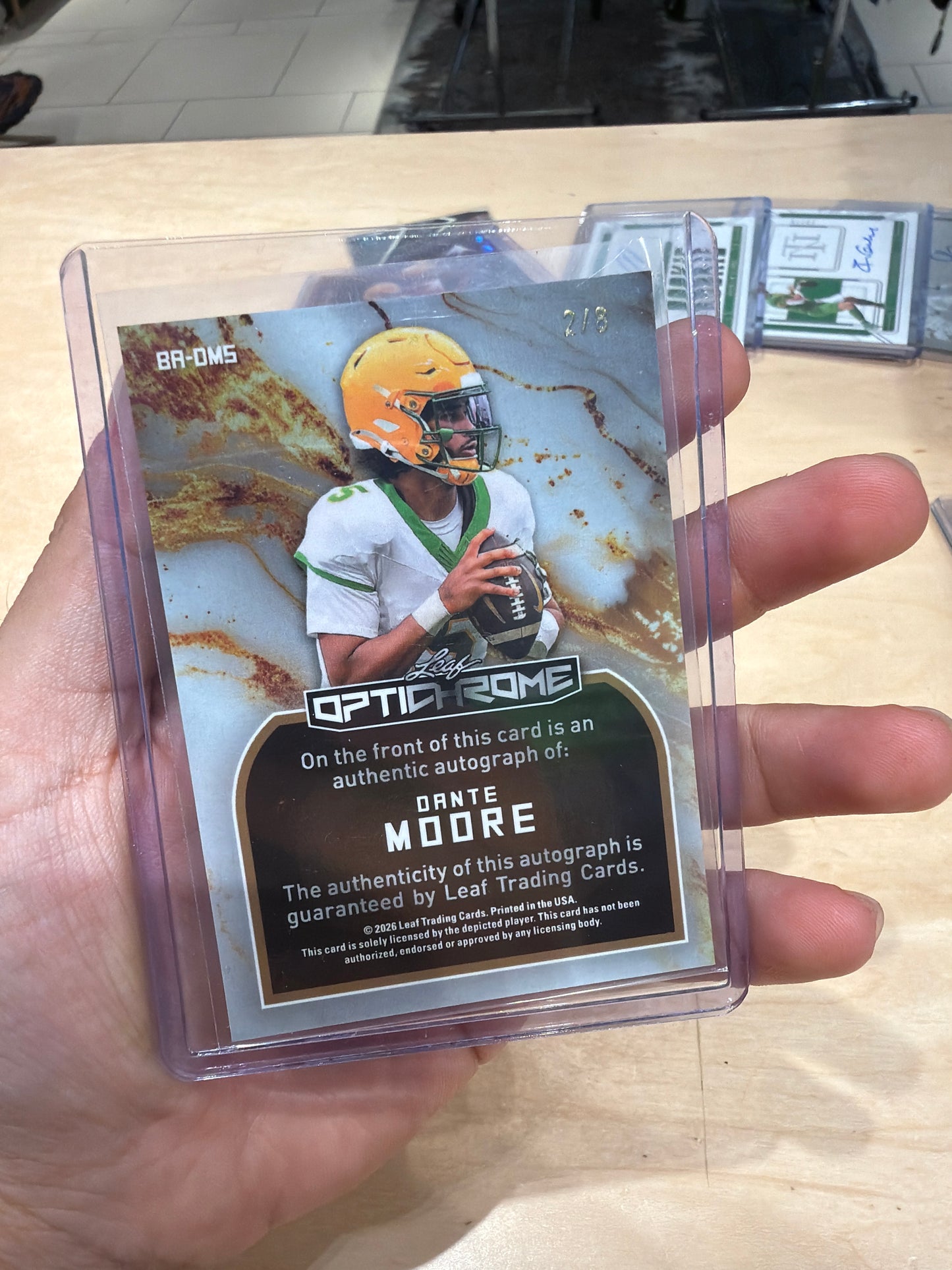 Dante Moore Auto 2/8