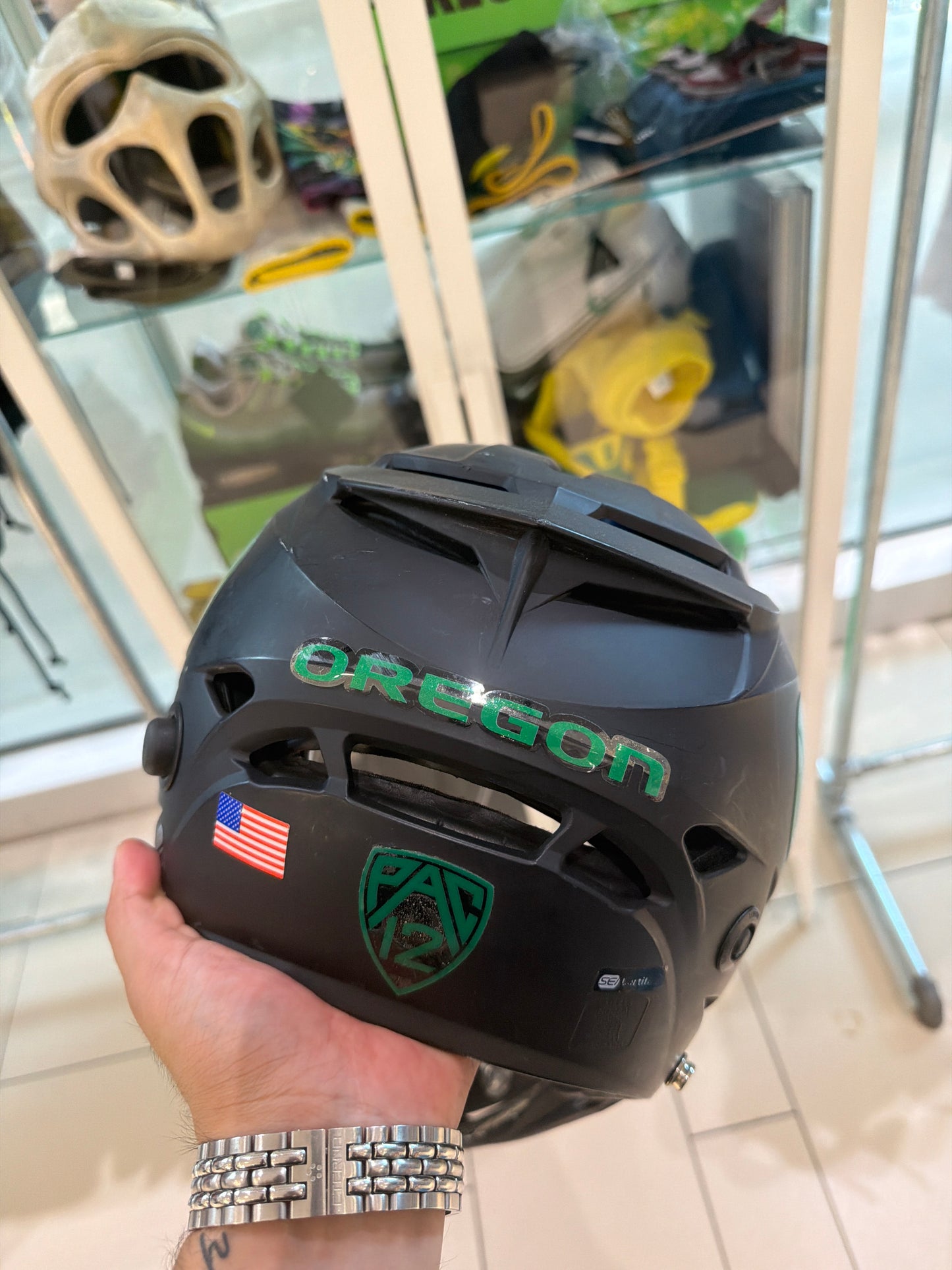 Oregon Lacrosse Team Issued Helmet