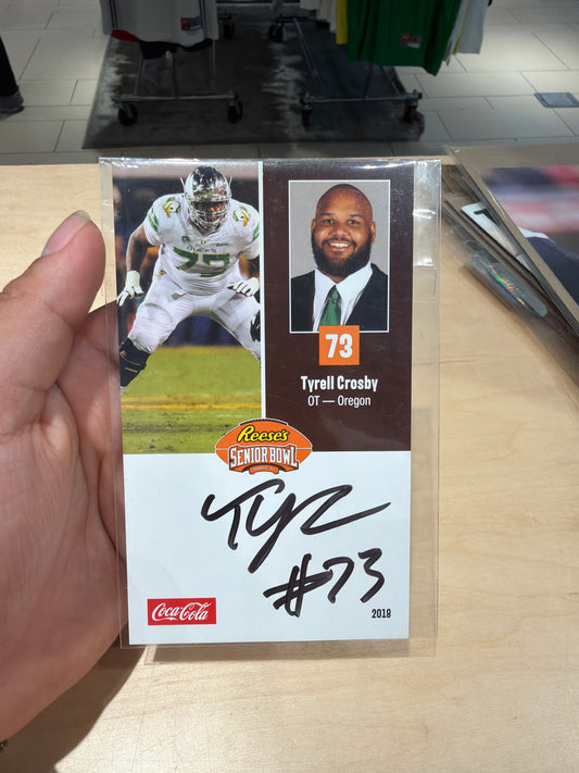 Tyrell Crosby Auto Senior Bowl