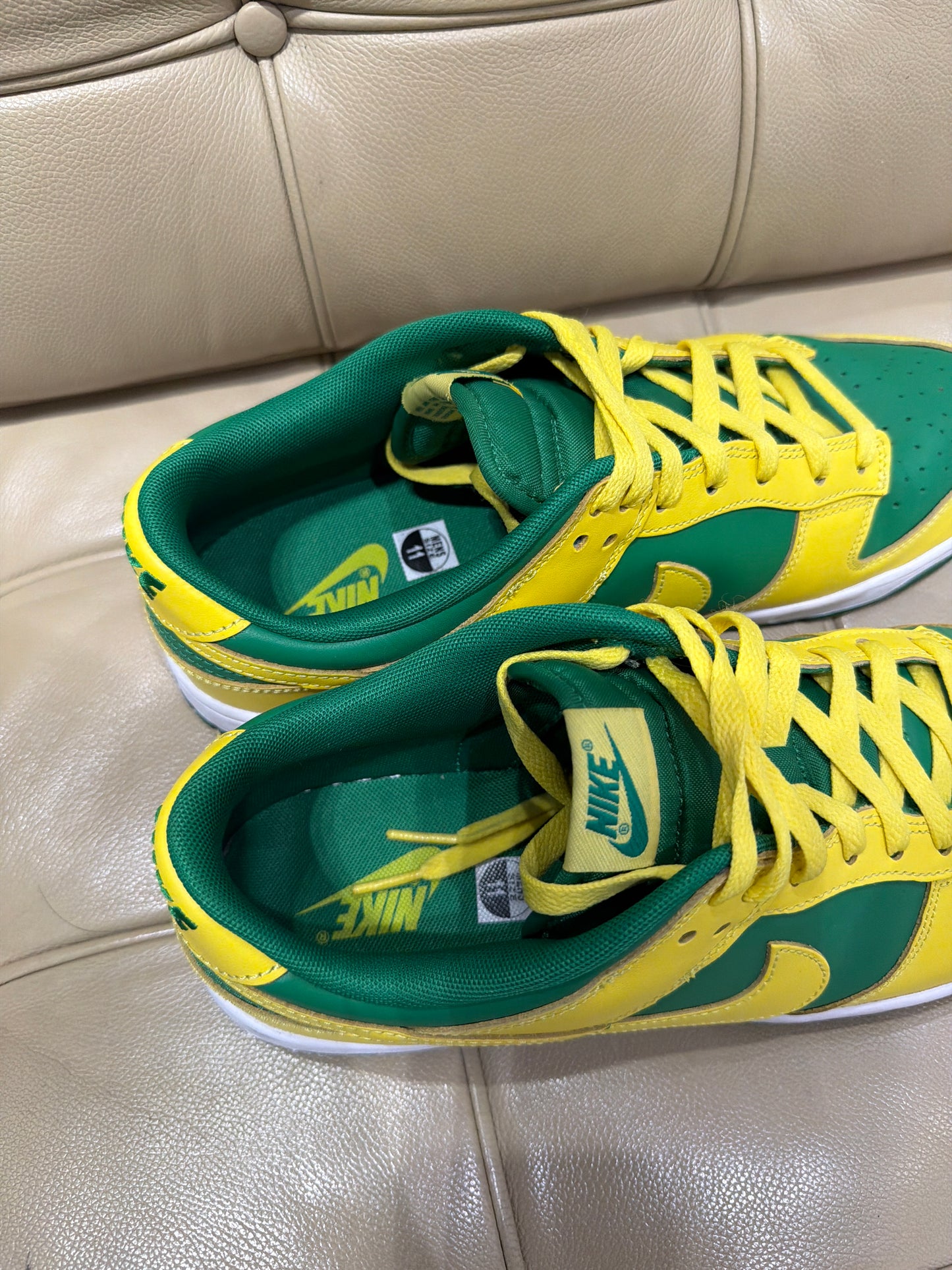 Green/Yellow Dunks (Size 11)