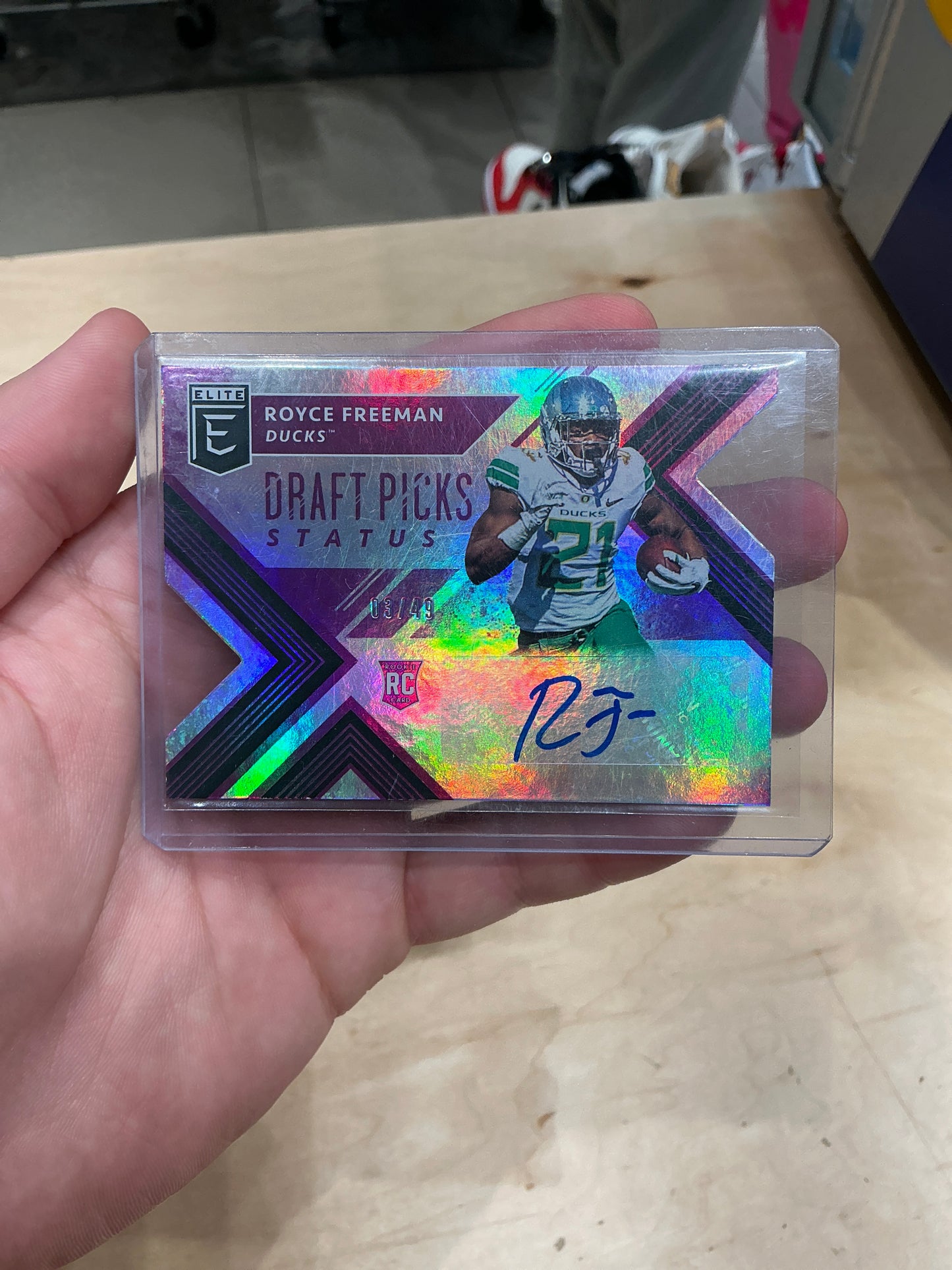 Royce Freeman Auto Numbered 3/49