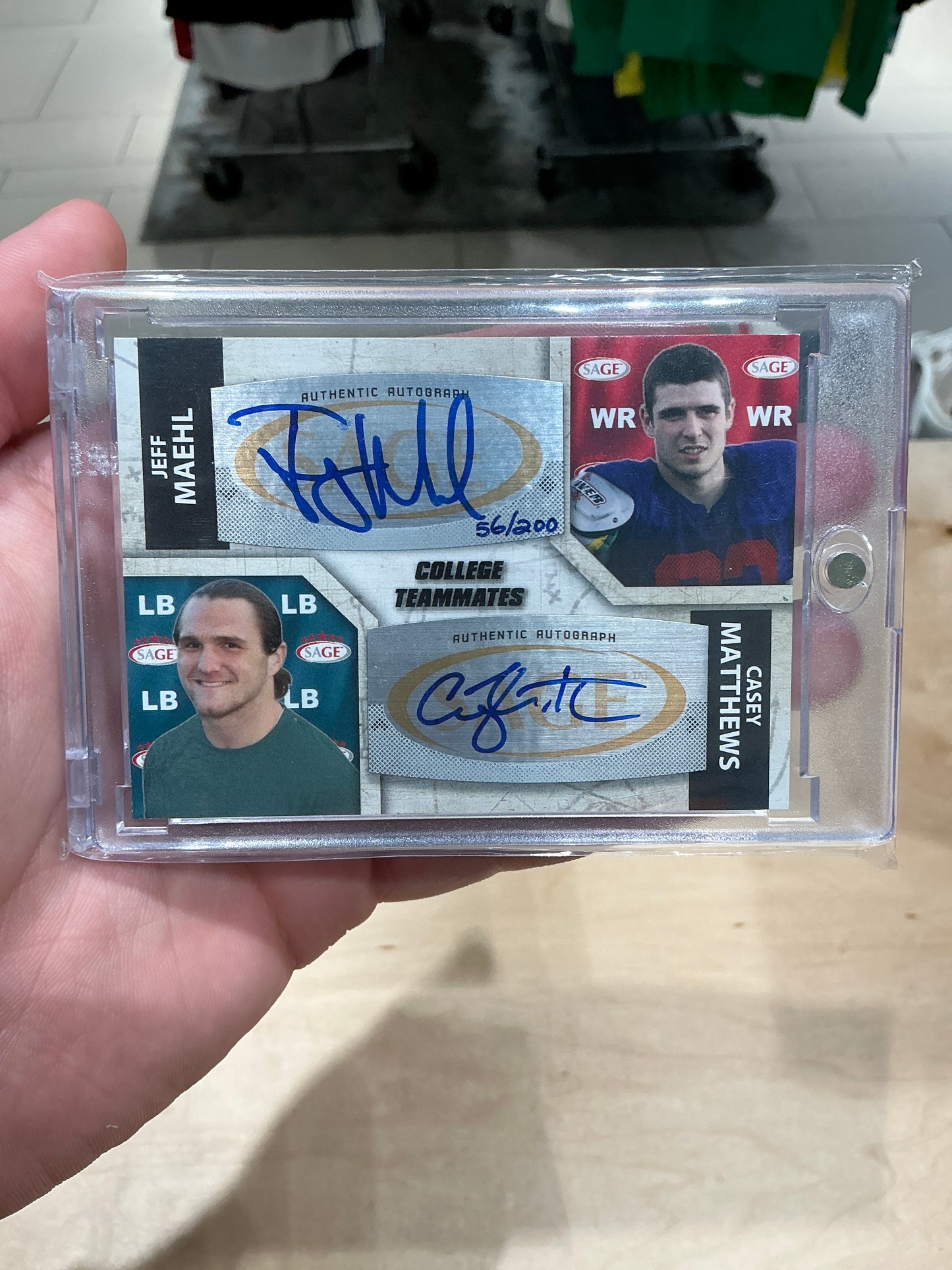 Jeff Maehl & Casey Matthews Auto 56/200