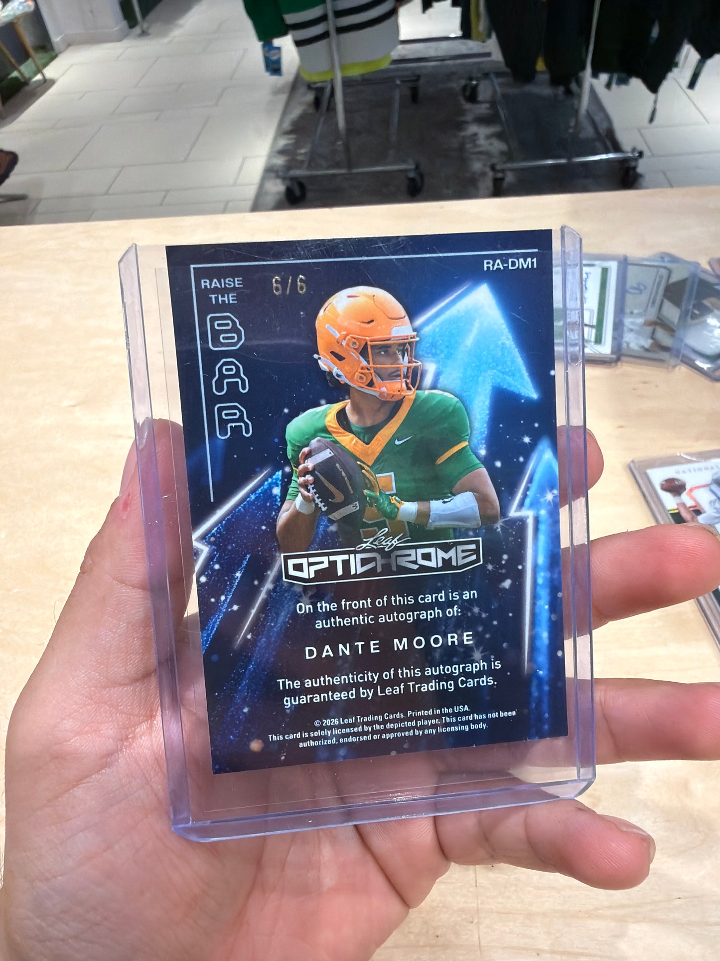 Dante Moore Auto 6/6