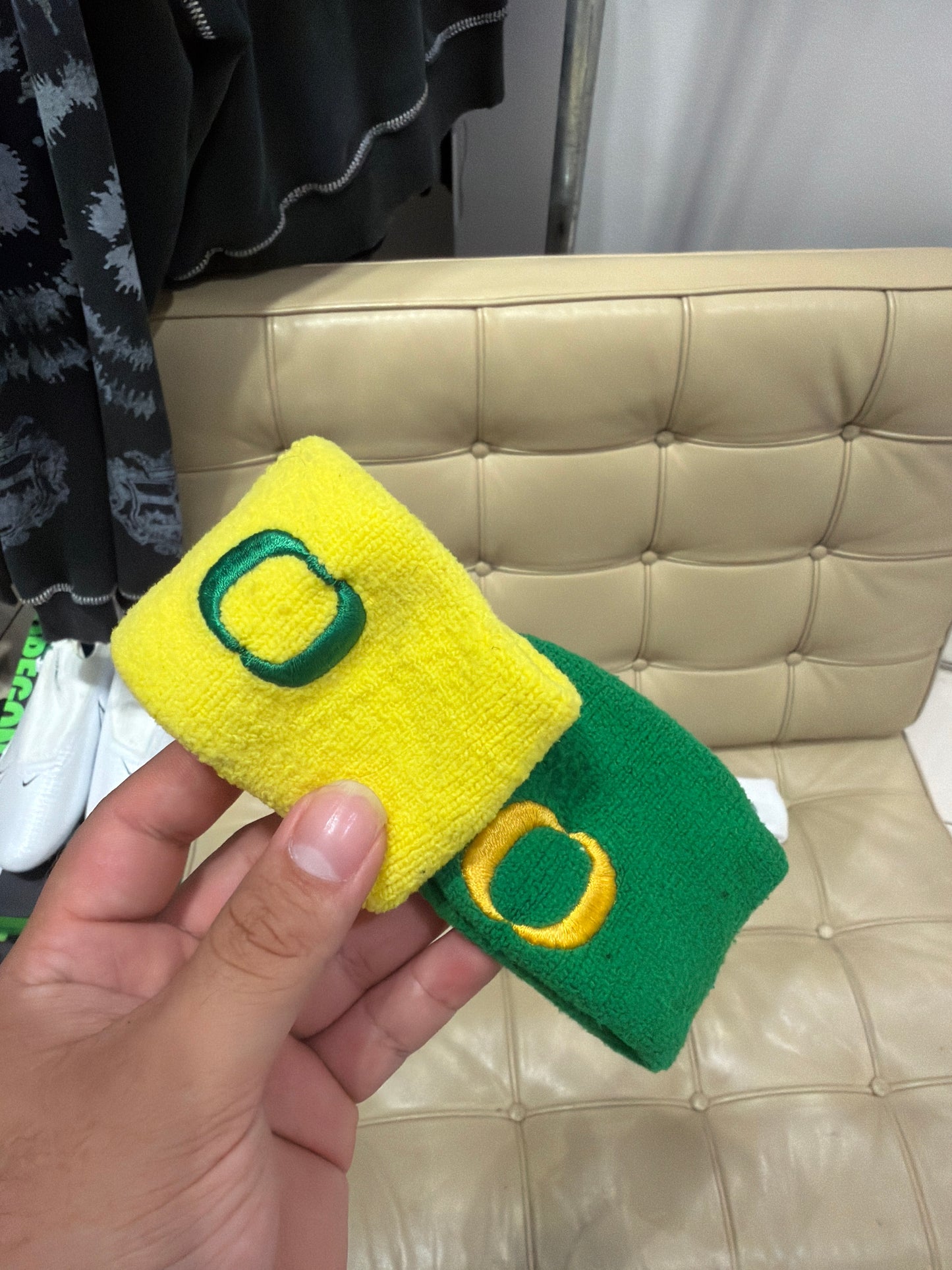 Oregon Nike Baseball Team Issued Wrist Bands (2 pack )