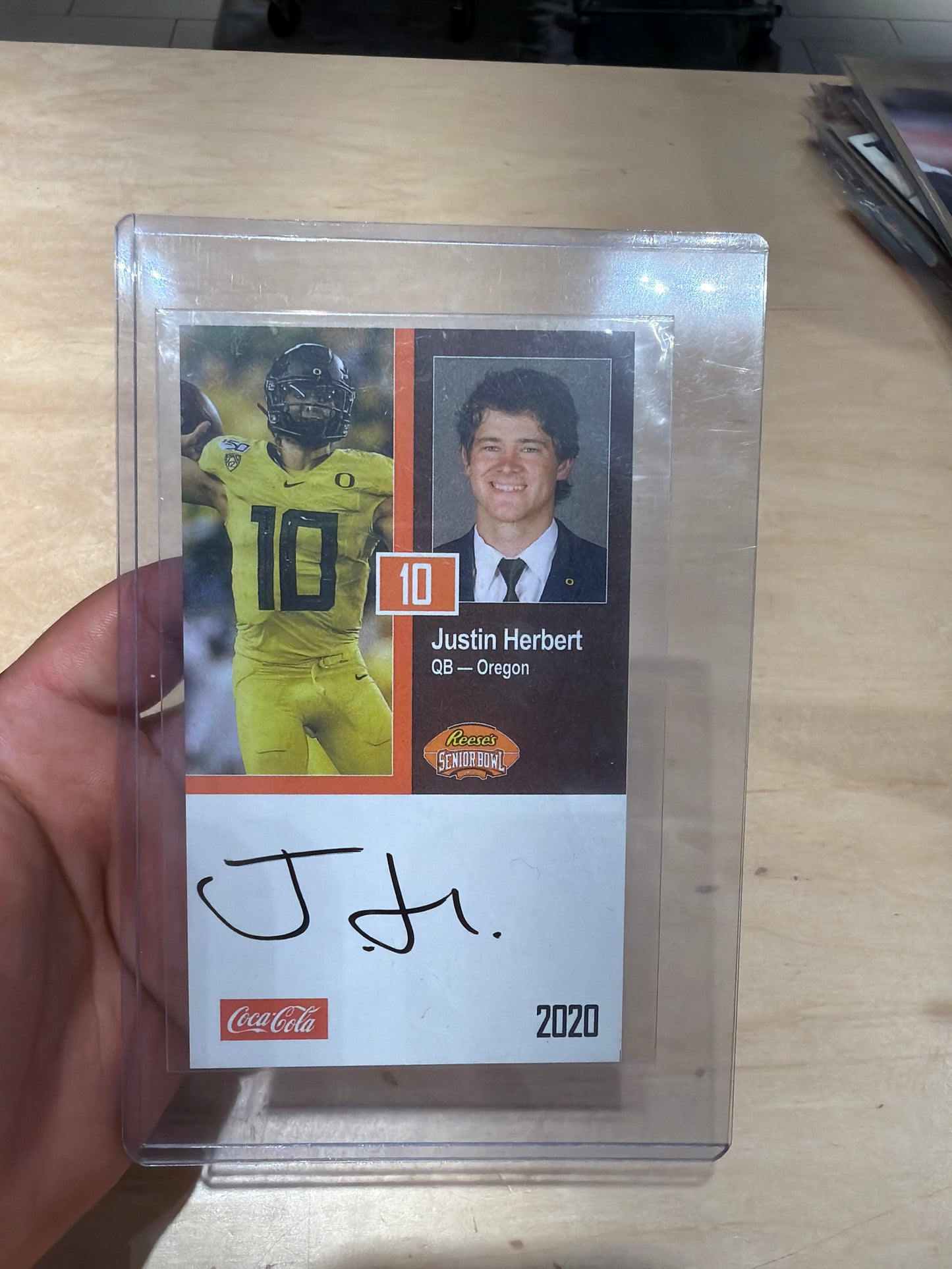 Justin Herbert Autograph (2020)