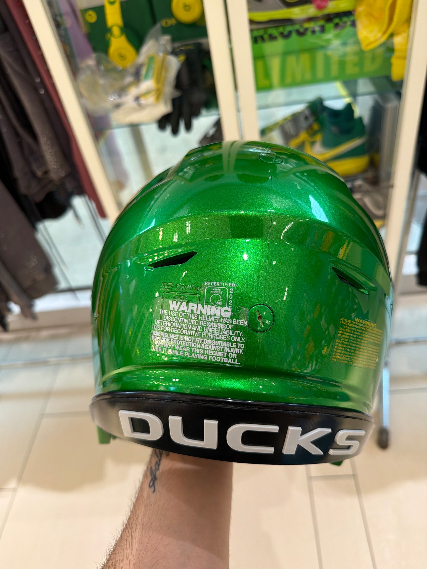 Oregon Team Issued Helmet with Pads