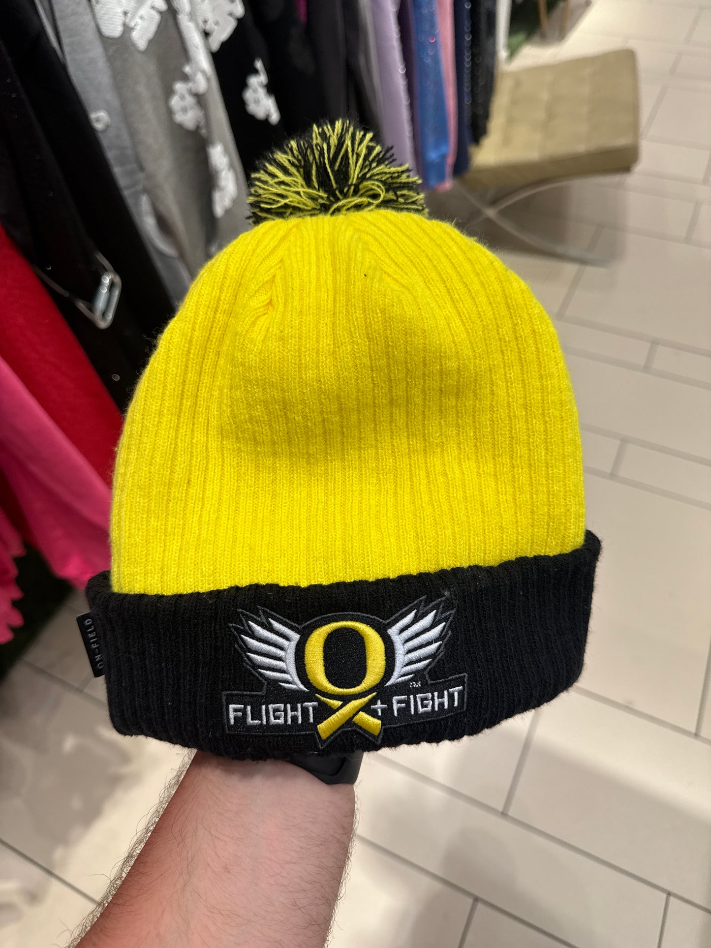 UO Yellow Flight + Fight Beanie