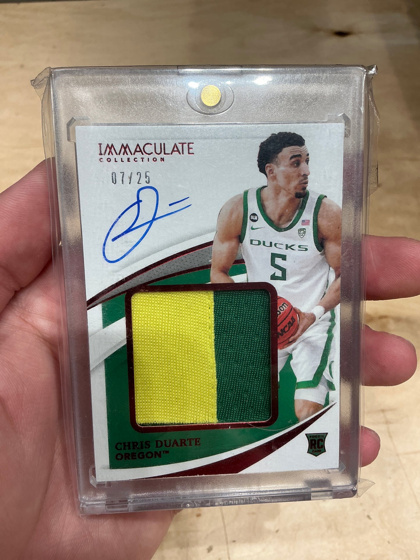 Chris Duarte Jersey Auto 7/25