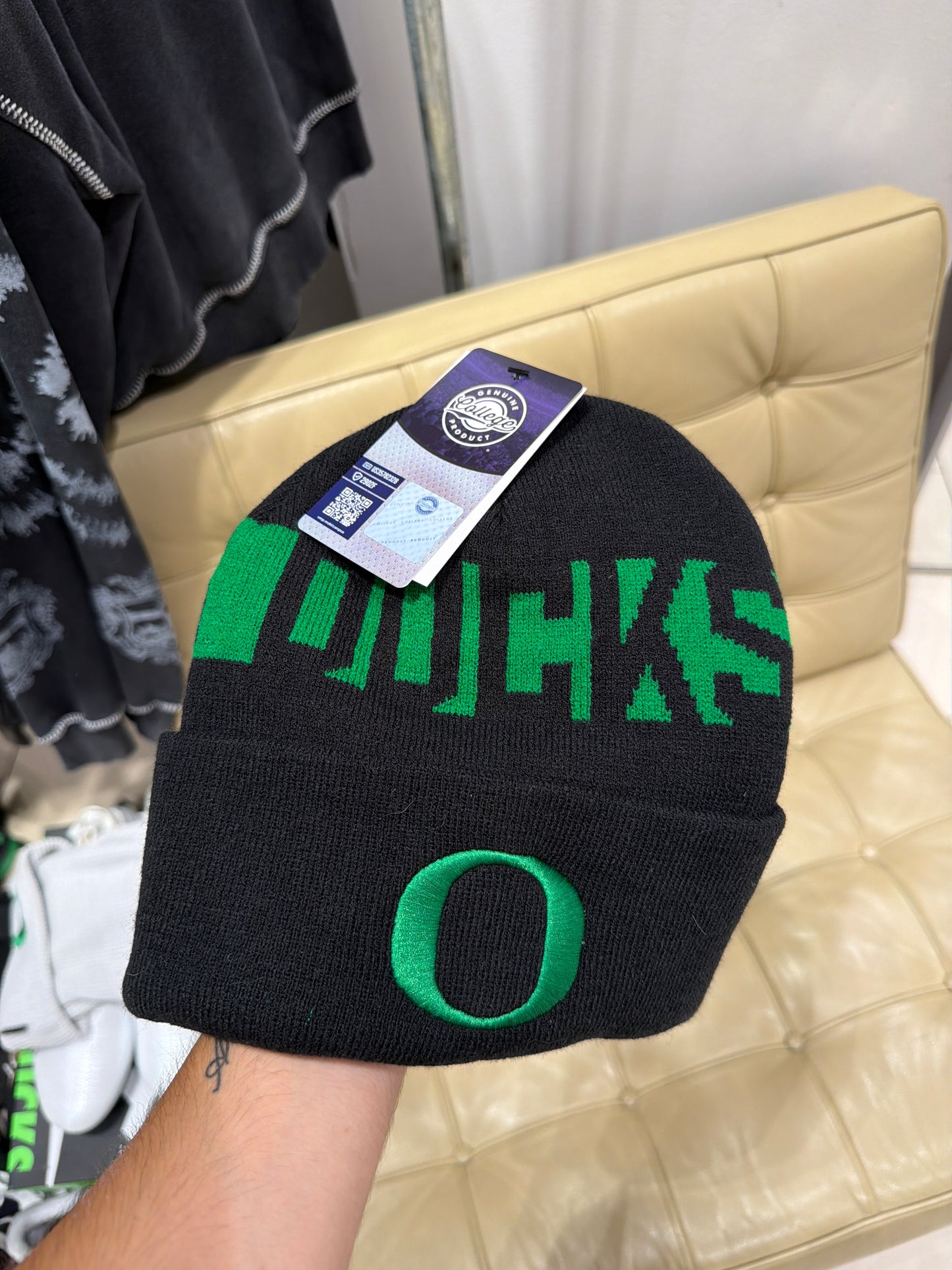 Oregon Team Issued Beanie New