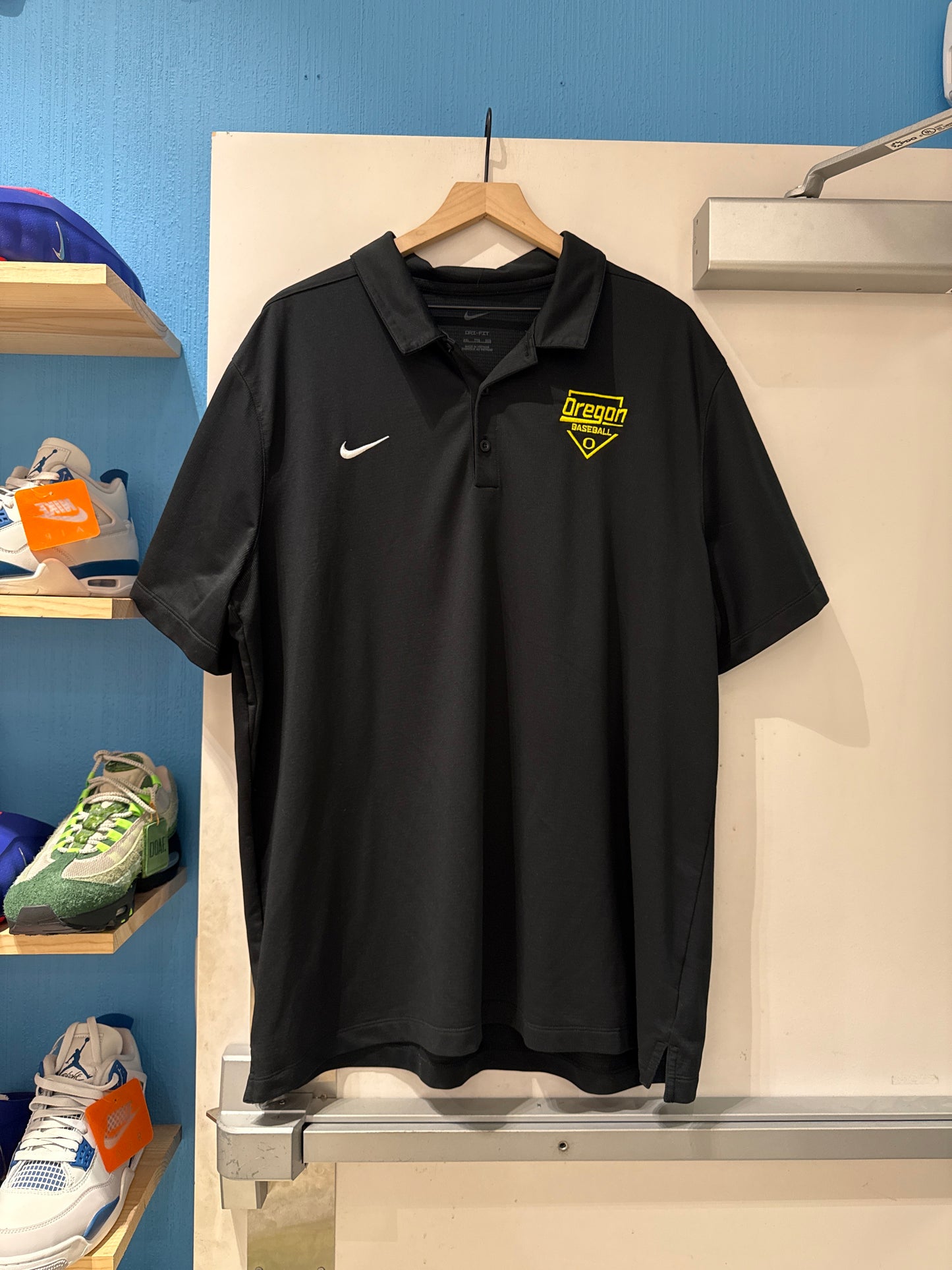 Oregon Ducks Team Issued Baseball Polo (XXL)