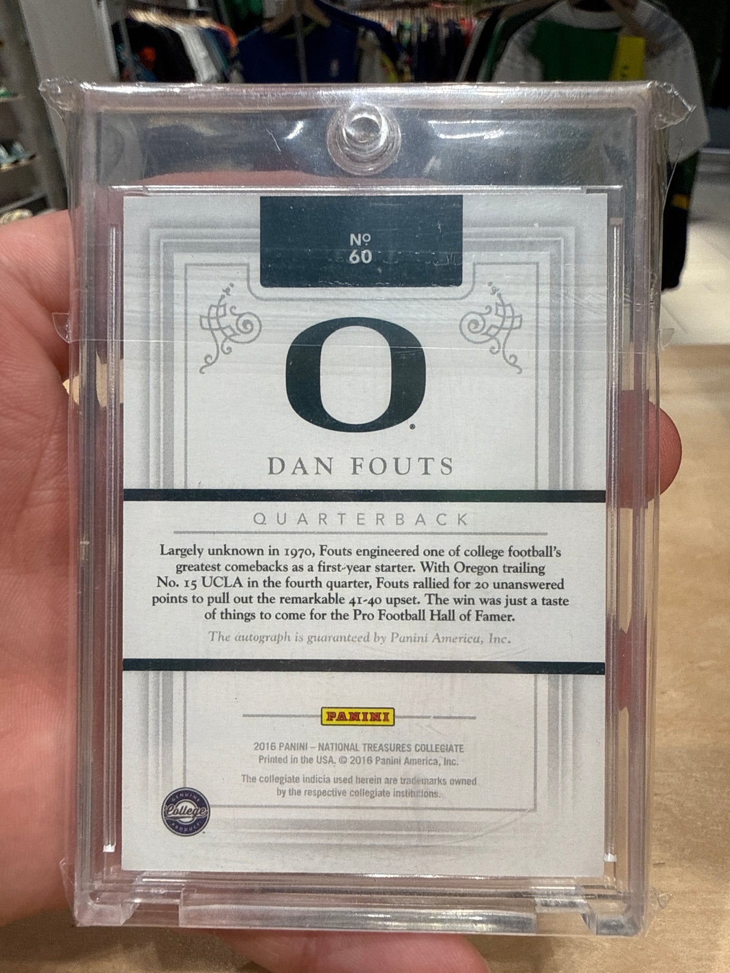 Dan Fouts Auto National Treasures 19/25