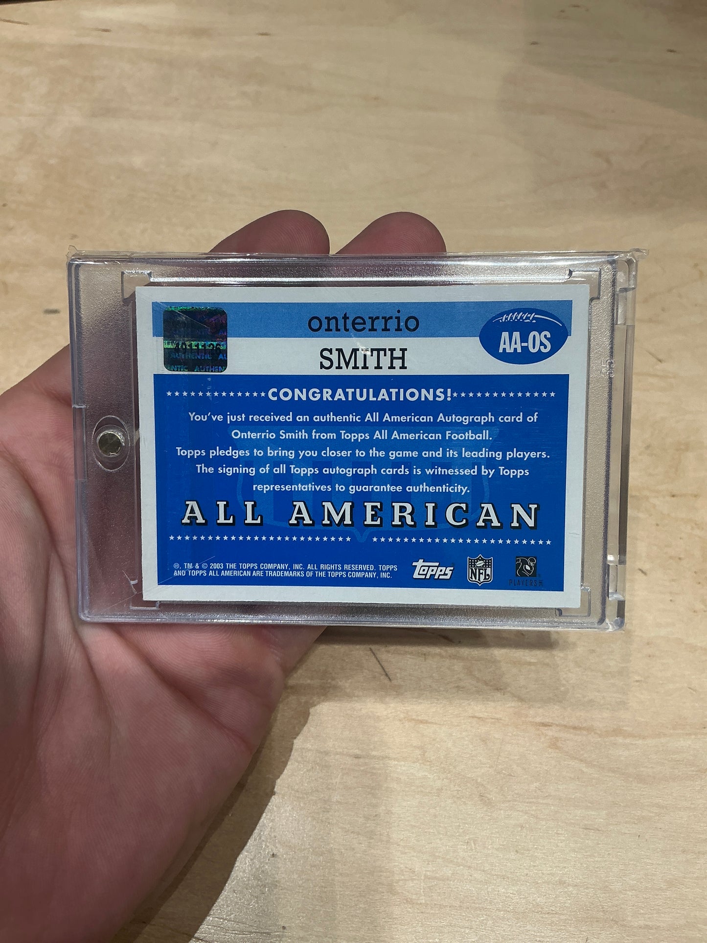 Onterrio Smith Auto