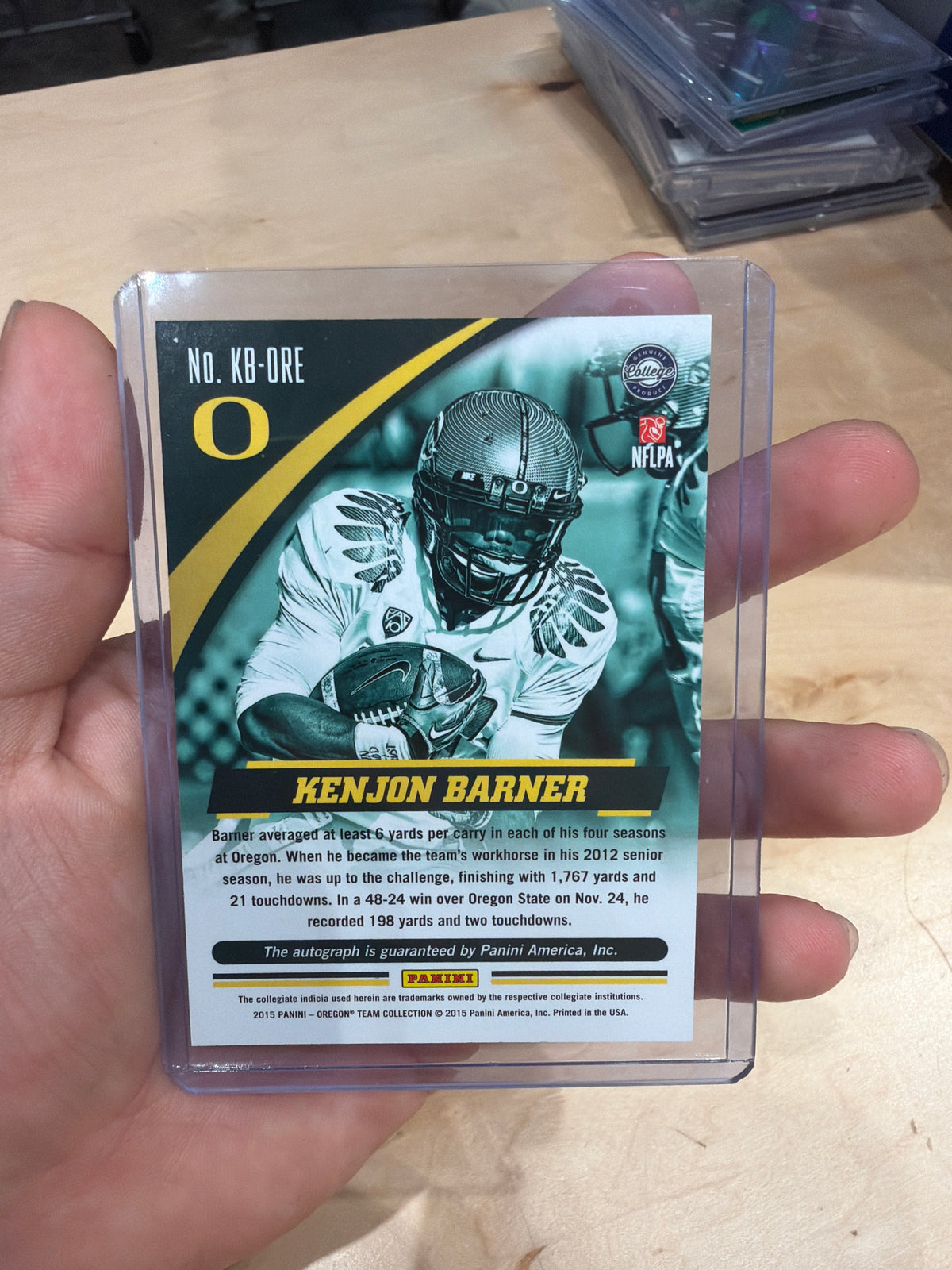 Kenjon Barner Auto