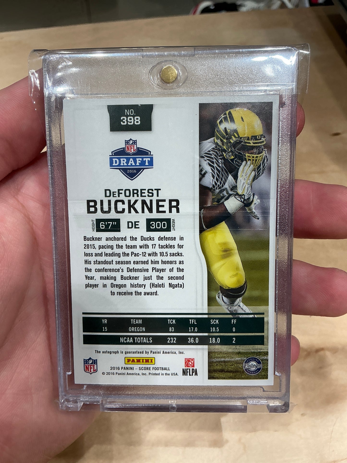 DeForest Buckner Auto 5/50