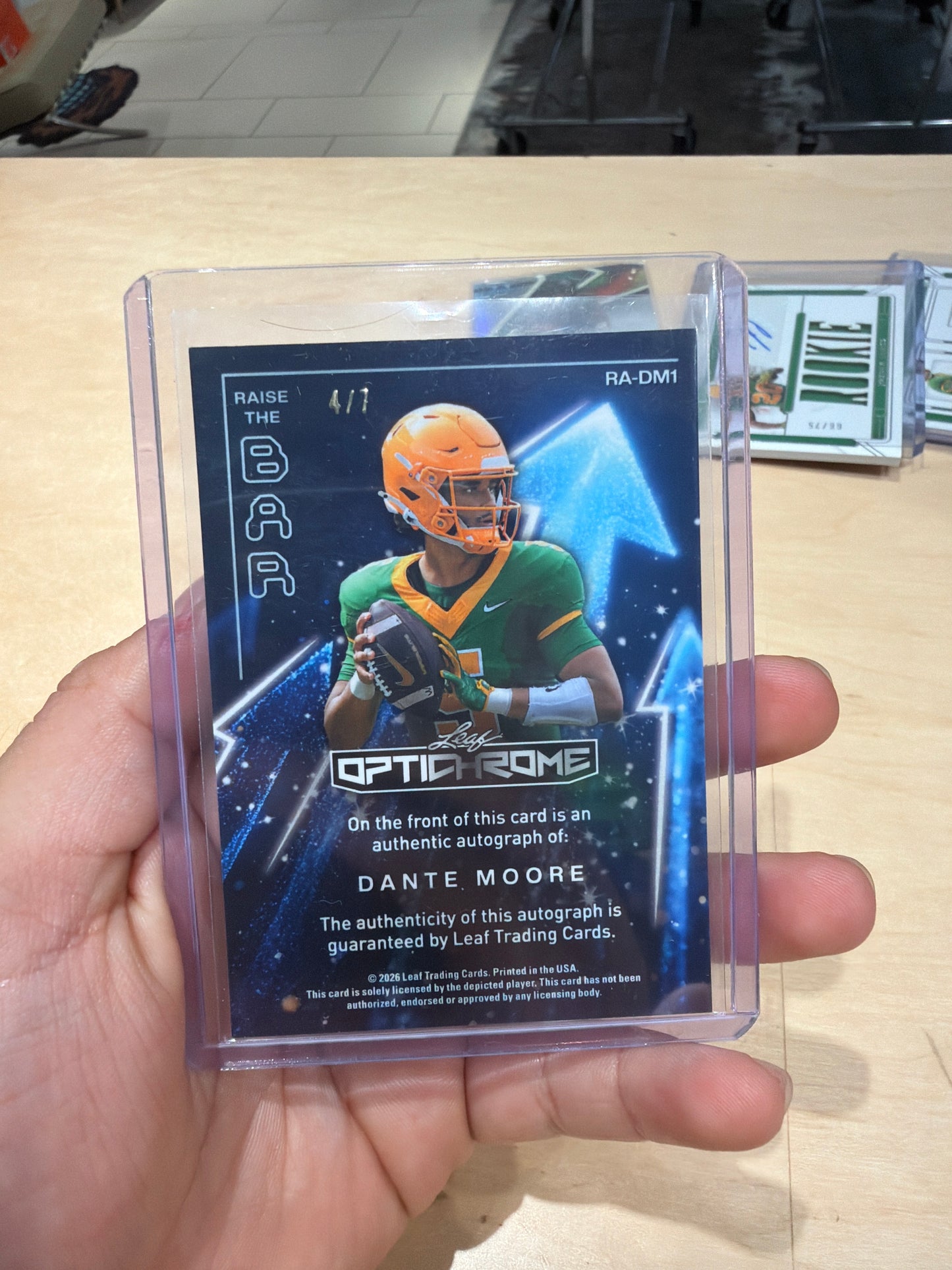 Dante Moore Auto 4/7
