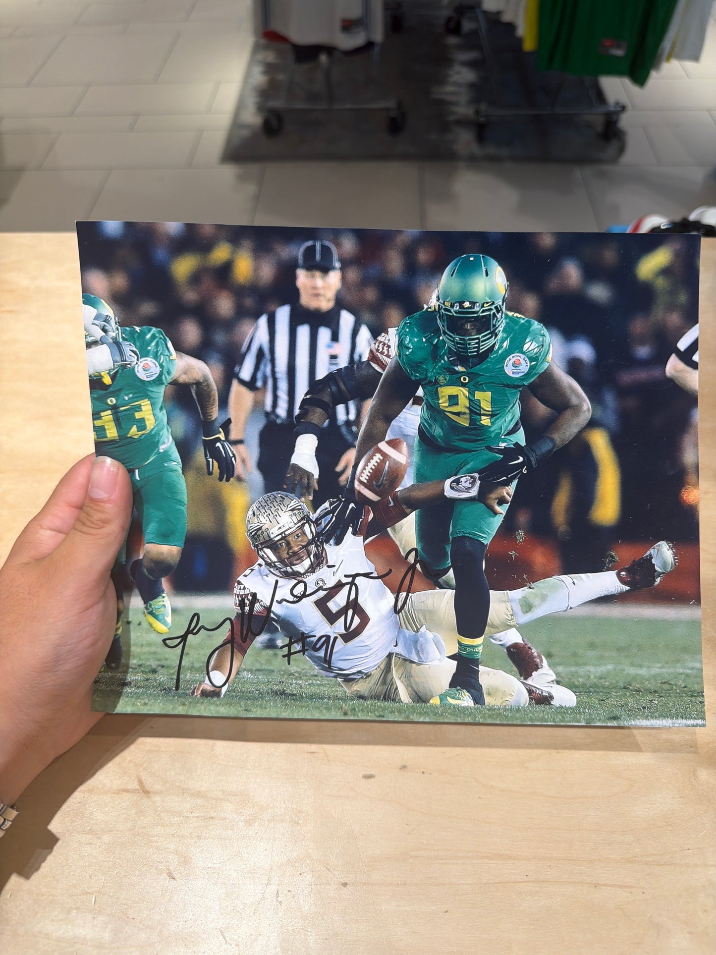 Tony Washington Rosebowl Signed Photo