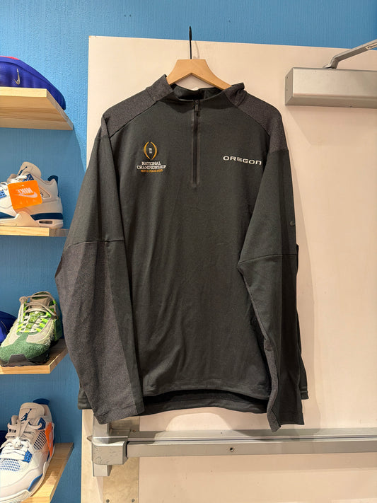 Oregon 2015 National Championship Q Zip Team Issued Rare (2XL)