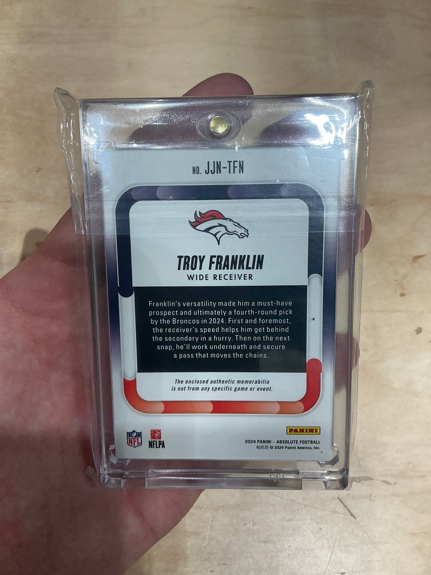 Troy Franklin Patch 1/49