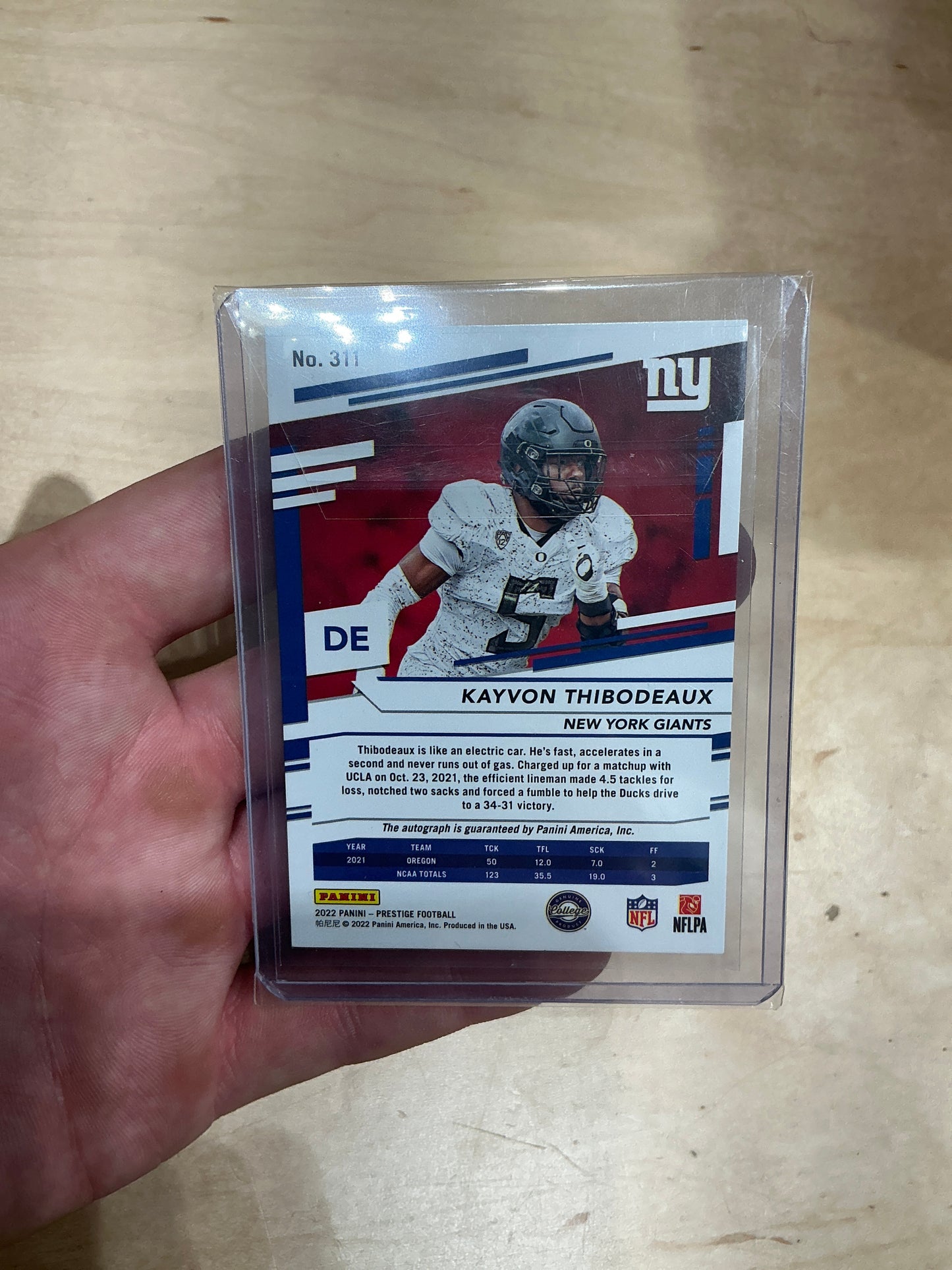 Kayvon Thibdeaux Auto 9/10