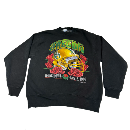 95 Rosebowl Black Crewneck