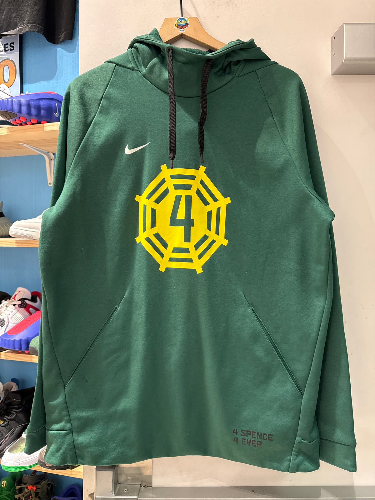 Oregon Ducks “4 Spence 4 Ever” Team Issued Hoodie (L)