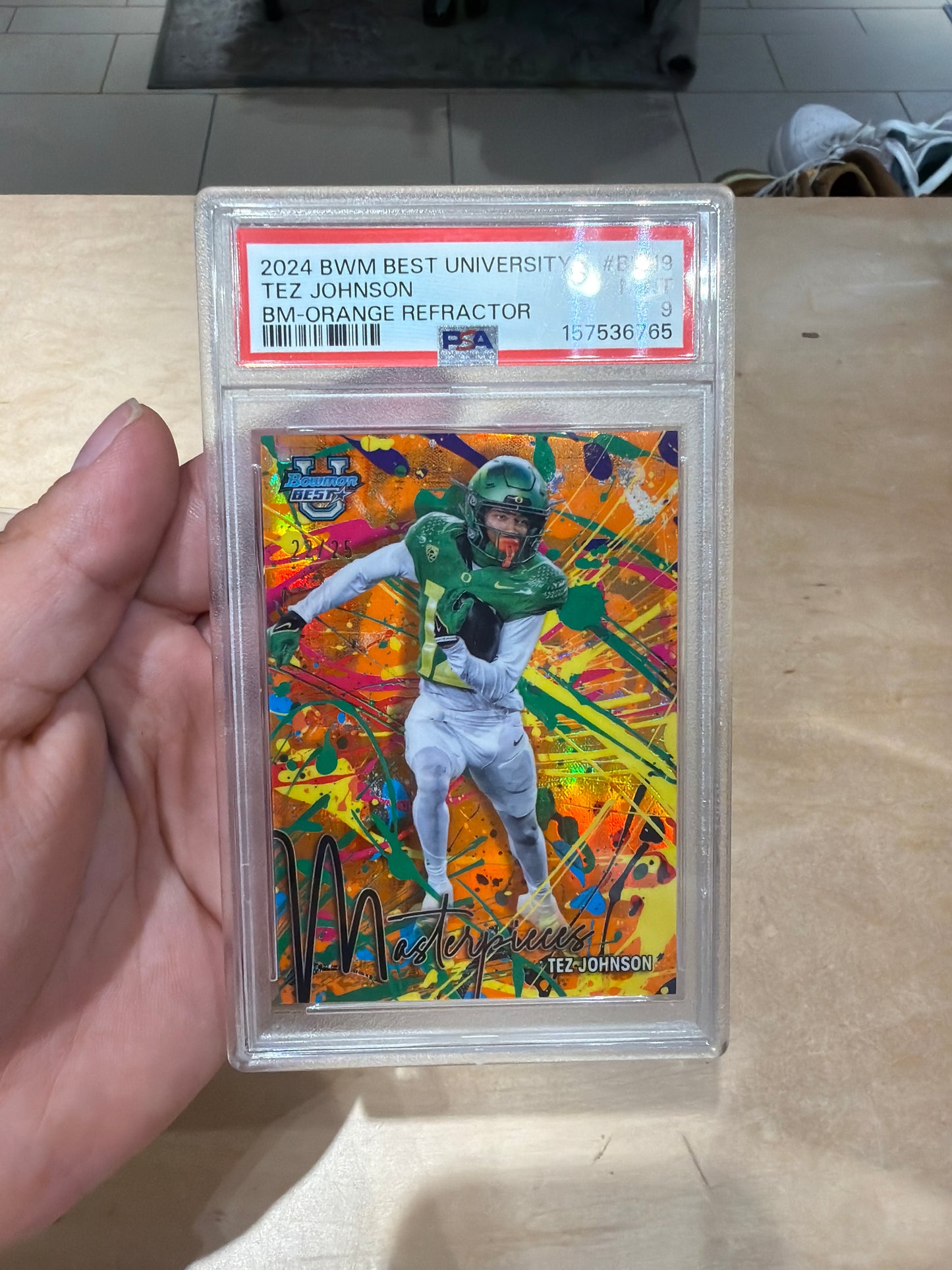 Tez Johnson Oregon Refractor PSA 9