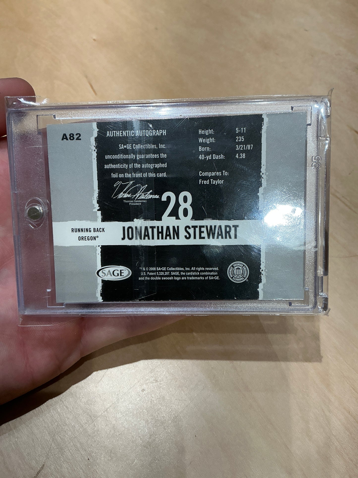 Jonathan Stewart Auto 214/250