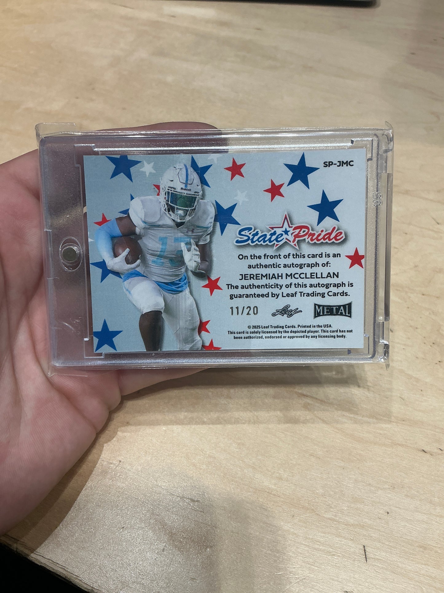Jeremiah McClellan Auto 11/20