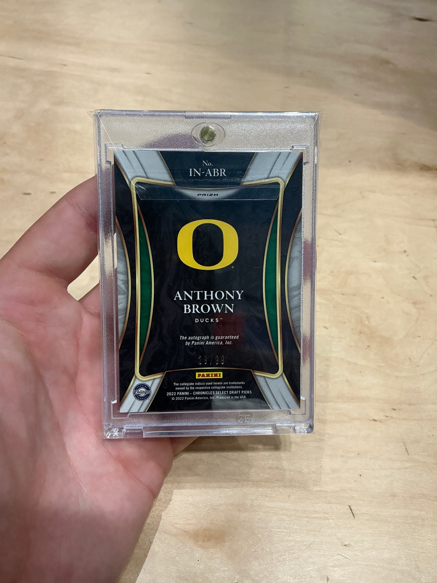 Anthony Brown Auto 29/99