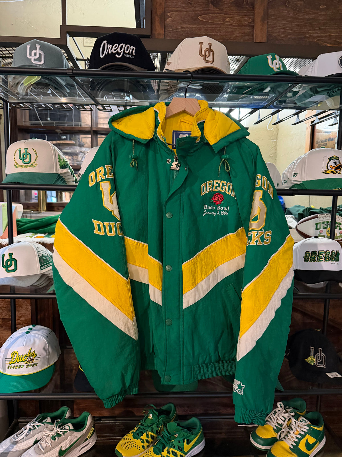 Oregon Starter Jacket 1995 Rosebowl Like New