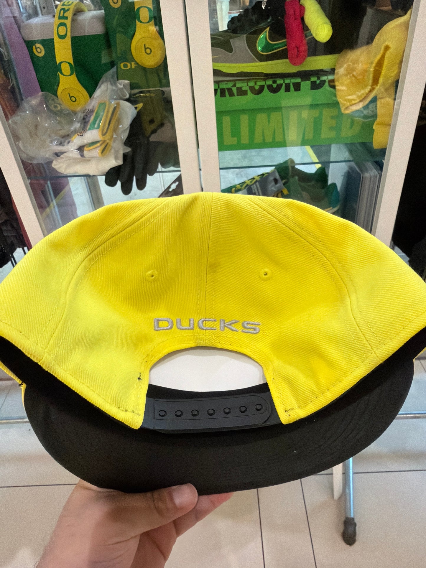 Oregon 1/100 Yellow SnapBack Hat New