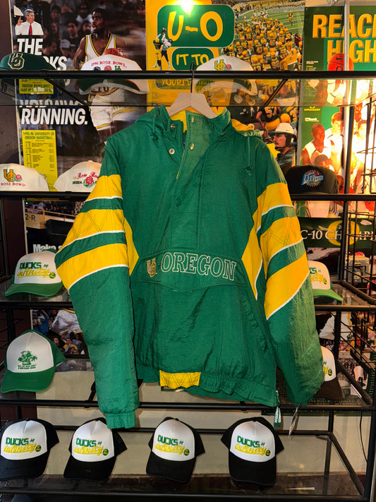 90’s Oregon Ducks Starter Puffy Jacket 1/2 Zip