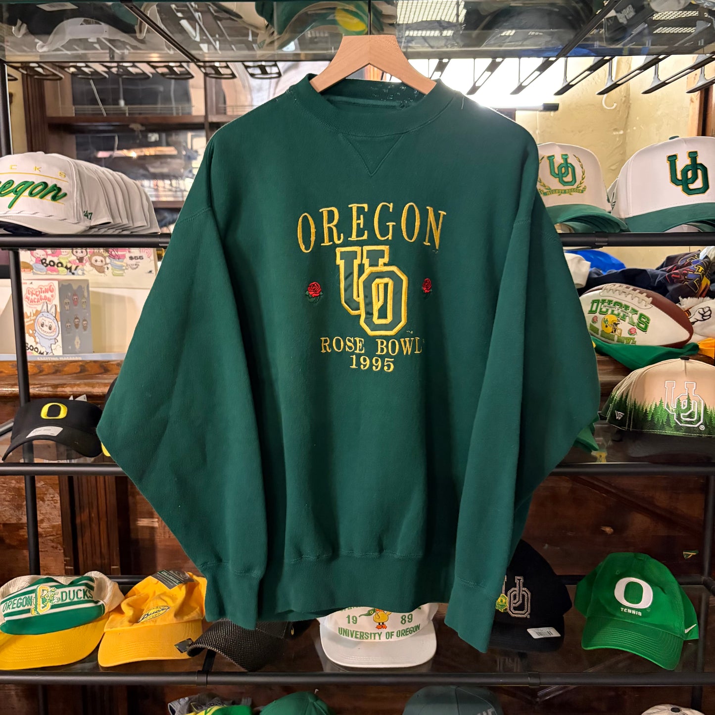 Green UO ‘95 Rose Bowl Crewneck: L