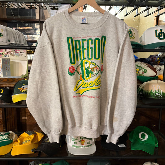 Grey Pasadena UO ‘95 Rose bowl Crewneck: XL