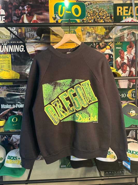 90s Oregon Crewneck Black- L