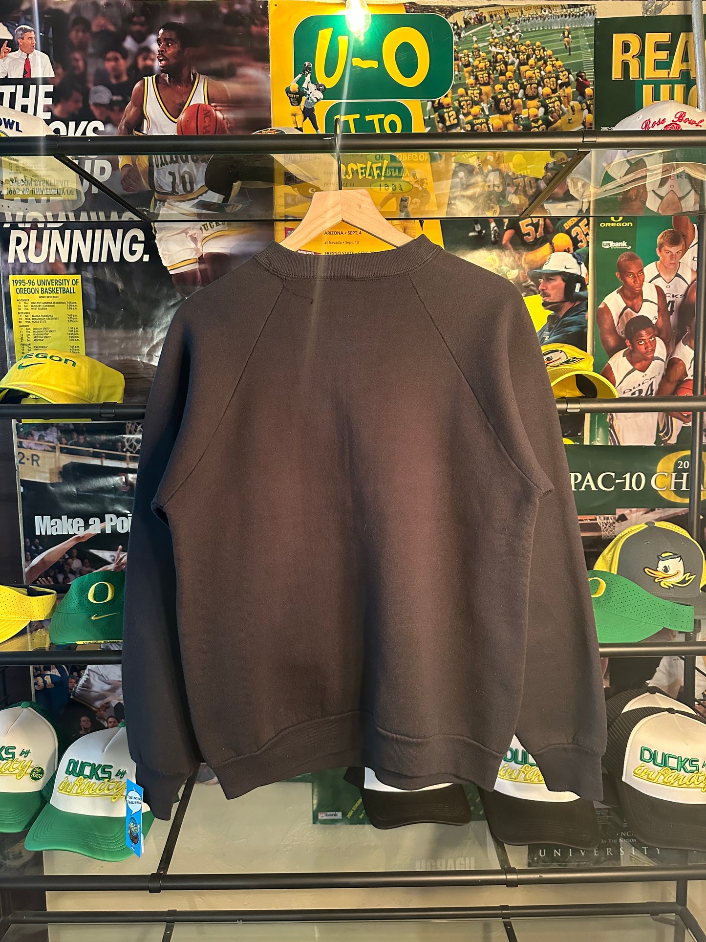 90s Oregon Crewneck Black- L