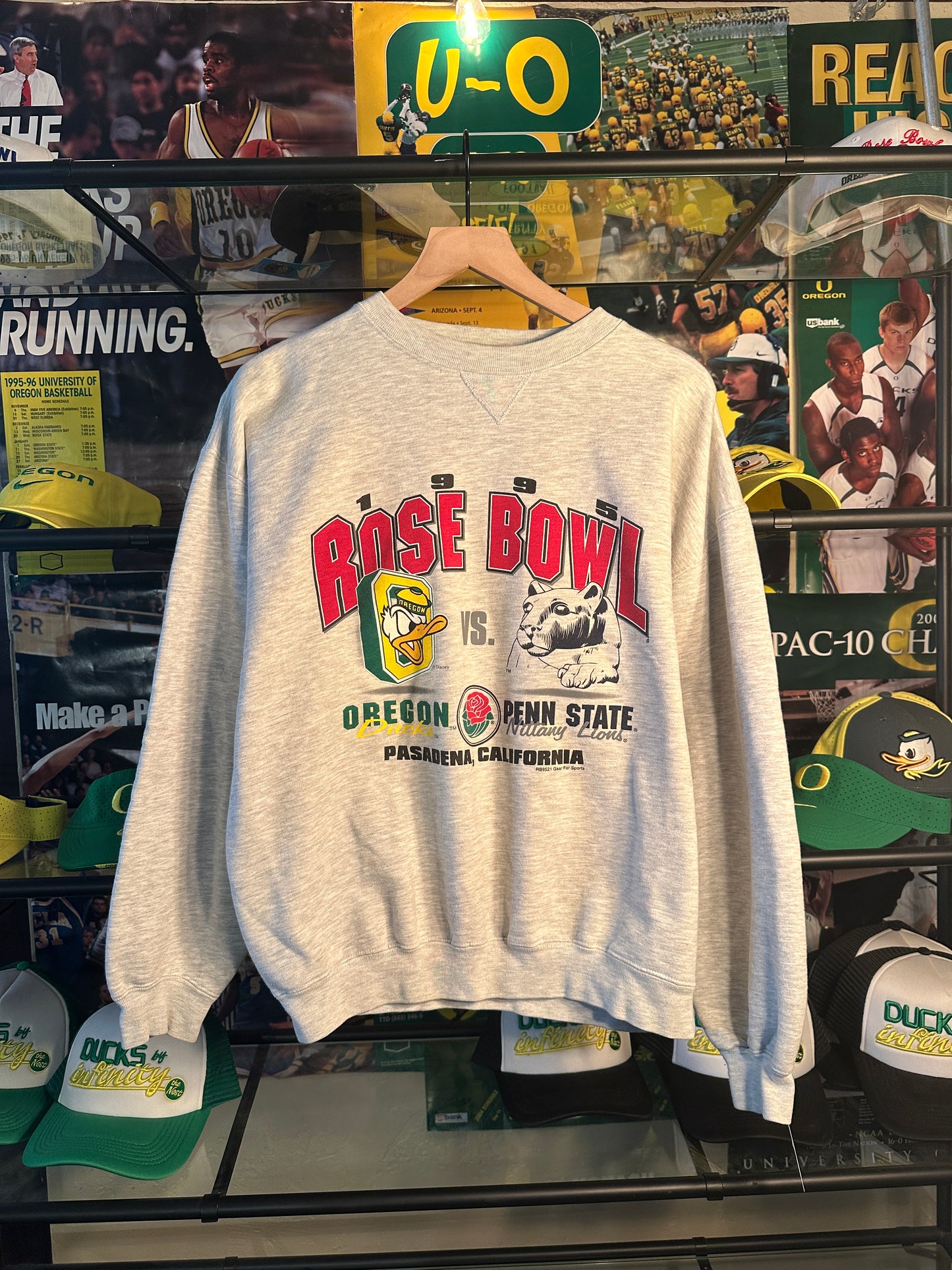 95 RoseBowl Oregon Crewneck - M