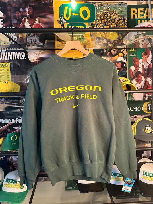 Oregon Track & Field Crewneck Green- XS