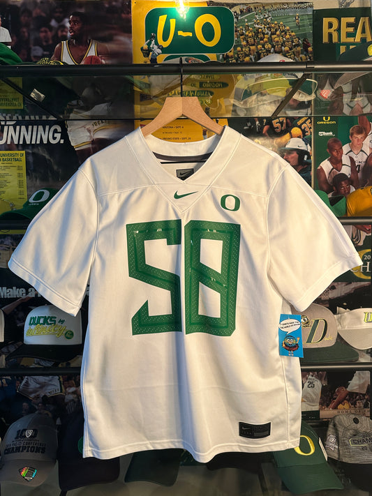 Oregon Jersey #58 White