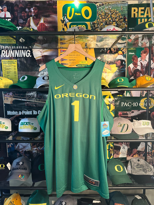 Oregon Basketball Jersey #1 Green