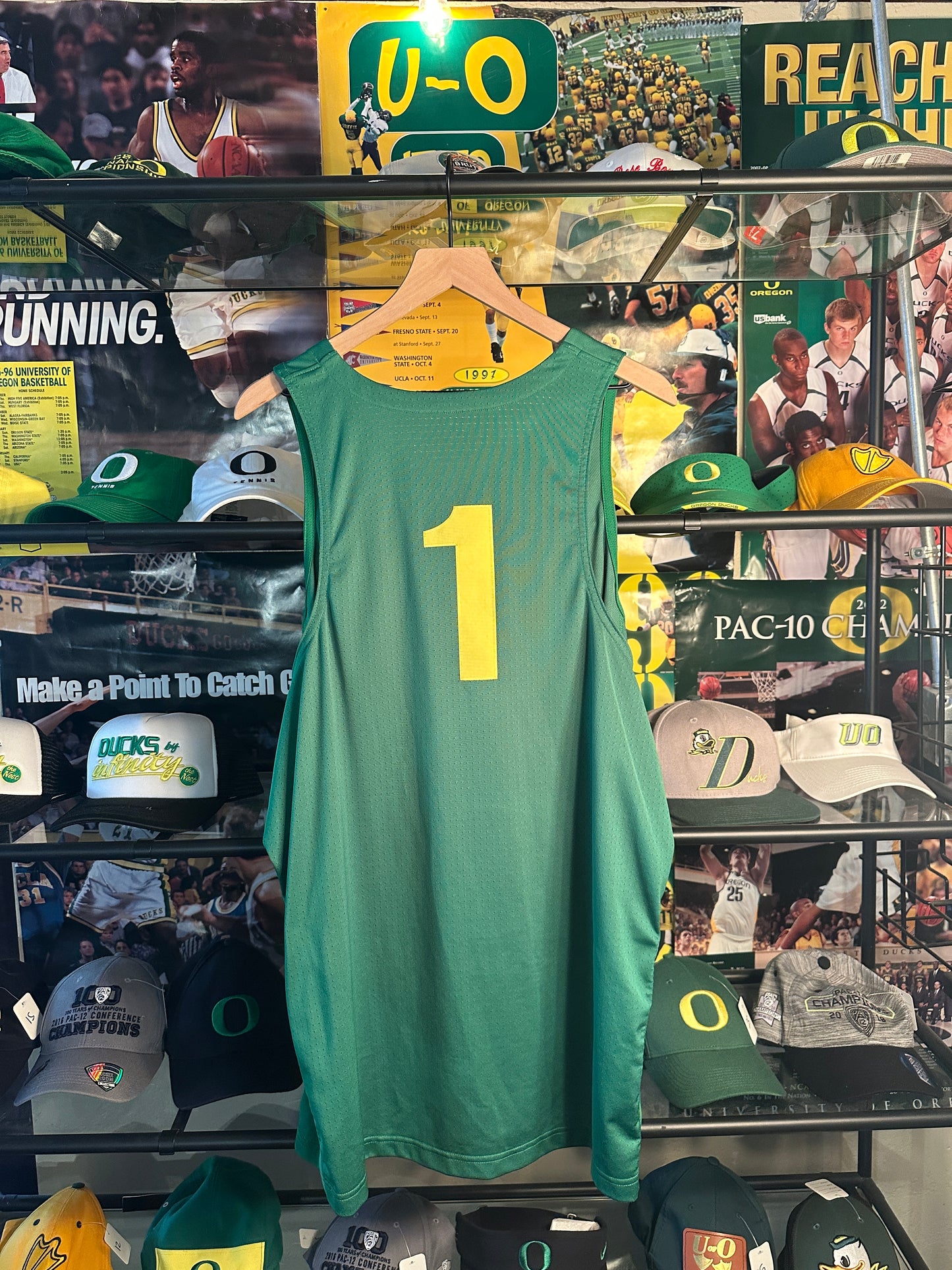 Oregon Basketball Jersey #1 Green
