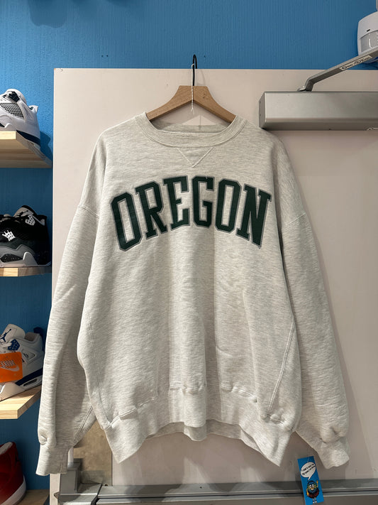 90s Oregon Ducks Crewneck Grey