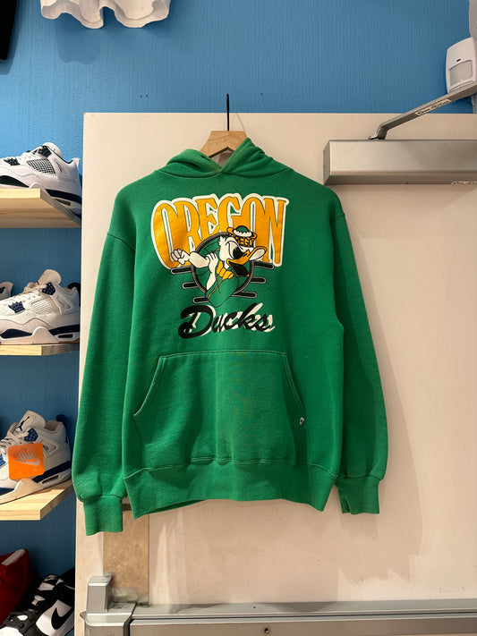 90s Oregon duck hoodie Green